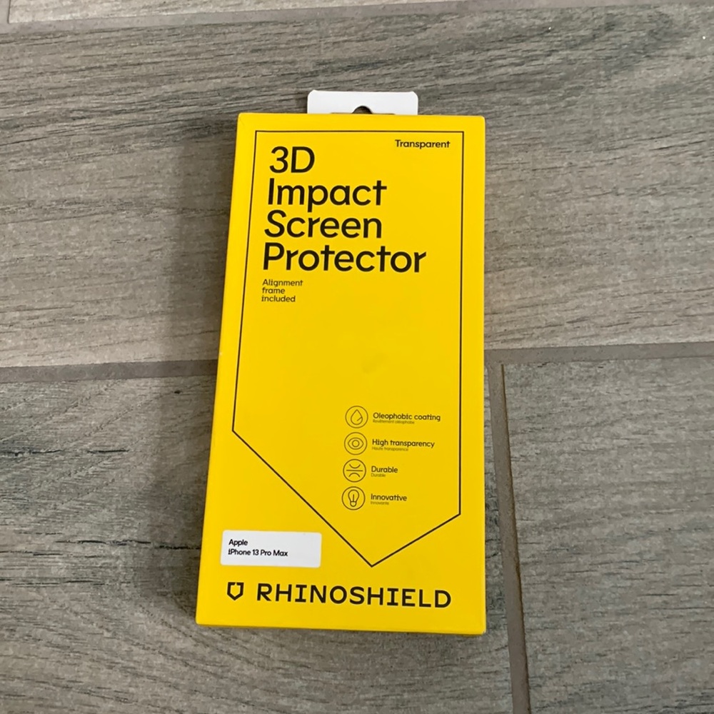 Rhinoshield 3D impact screen protector for iPhone 13 pro max